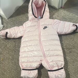 Nike Pink Infant Puffer One-Piece Bunting